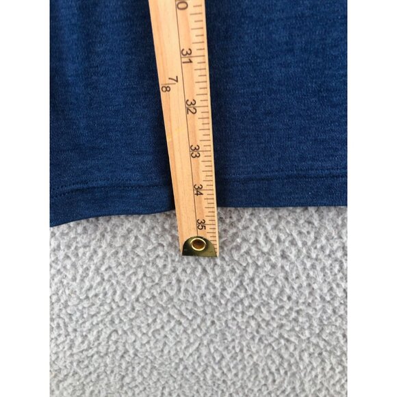 Elie Tahari Dress Womens Extra Small Blue Tshirt Mini Twist Neck Short Sleeve - Picture 8 of 9
